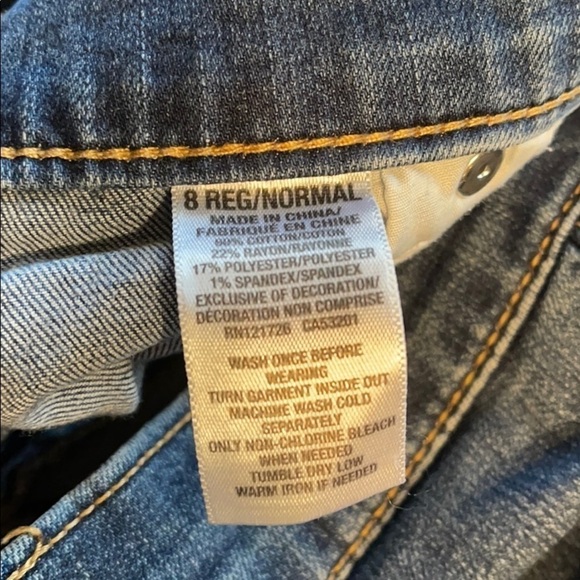 Aeropostale skinny jeans size 8 medium wash denim - Picture 4 of 5